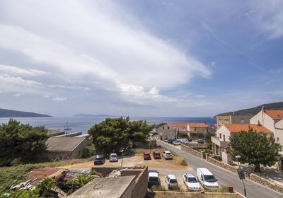 vila katina komiža, pogled na more